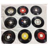 Massive Lot of Vintage 7" Vinyl 45 Records - Including: Ricky Nelson, Beach Boys, Nat King Cole, Sonny & Cher, Bobby Vinton, Johnny Mathis, Vic Damone, Everly Borthers, Chubby Checker, and More