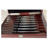 Wusthof 8 Piece Steak Knife Set in Wooden Box