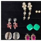 Collection of Vintage Earrings - 13 Sets of Earrings