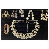 Vintage Glam Style Necklaces, Earrings and Bracelets