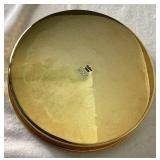 Vintage Scandia Gold Plated Trays - Etched Floral Design - Sweden