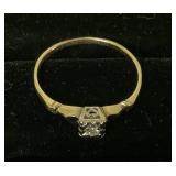 Pair of Antique 14Kt Gold Rings