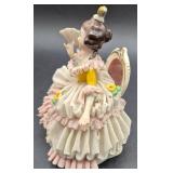 Vintage German Dresdan Frankenthal Lace Porcelain Figurine
