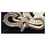 One of a Kind Sterling Silver Bracelet with Bus Fare Tokens from Around the US