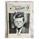 John F. Kennedy Memorabilia Collection Kennedy Shadow Box, Torch is Passed Book and JFK  Commemorative Medal/Token,