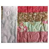 Handmade Machine Quilted 62" x 50" Quilt