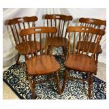 Octagonal Oak Poker Table with Black Playing Surface, Table Cover and 5 Chairs