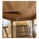 Wooden Rectangular Dining Table and 4 Spindle Back Chairs