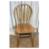 Wooden Rectangular Dining Table and 4 Spindle Back Chairs