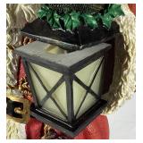 Light Up 36" Freestanding Resin Old World Santa