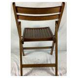 Vintage Set of 4 Wooden Folding Chairs - Romania
