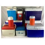 Vintage Summer Fun 10 Piece Cooler/Water Jug Bundle