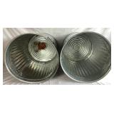 Assorted Collection of Galvanized and Heavy Duty Plastic Storage Trash Cans with Lids