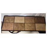 Bar Height Table and 2 Bar Stools -Table: 49.5"W x 18"D x 42.5"H Bar Stools: 22"W x 18"D x 36"H - 29" Seat Height