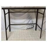Bar Height Table and 2 Bar Stools -Table: 49.5"W x 18"D x 42.5"H Bar Stools: 22"W x 18"D x 36"H - 29" Seat Height