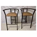 Bar Height Table and 2 Bar Stools -Table: 49.5"W x 18"D x 42.5"H Bar Stools: 22"W x 18"D x 36"H - 29" Seat Height
