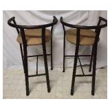 Bar Height Table and 2 Bar Stools -Table: 49.5"W x 18"D x 42.5"H Bar Stools: 22"W x 18"D x 36"H - 29" Seat Height