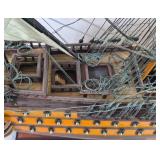 Royal Louis 1779 French Navy Wooden Model Tall Ship 37" L x 33"H