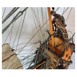 Royal Louis 1779 French Navy Wooden Model Tall Ship 37" L x 33"H