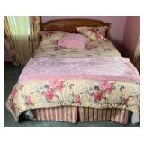 3 Piece Bedroom Set with Tall Boy  8 Drawer Dresser, Long Boy 10 Drawer Dresser with Mirror and Queen Size Bed with Headboard