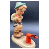 Goebel Hummel Figurines - "Barnyard Hero"  1948, "Seeds of Friendship Berta Hummel Goebel 2000 and "Sensitive Hunter" Model 6/0