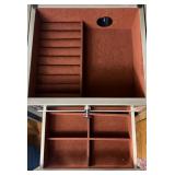 7 Drawer Mirrored Jewelry Armoire
