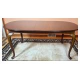 Universal Furniture Dining Room Table with 4 Black & Gold Covered Chairs and 1 Leaf