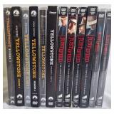 Yellowstone (Season 1-5) and Justified (Season 1-5 & Final Season) - DVD Series Sets - 12 items total