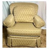 Berne Furniture Custom Built Upholstered Armchair with Back Pillow