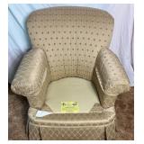 Berne Furniture Custom Built Upholstered Armchair with Back Pillow