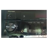 Pioneer Stereo System VSX-519V and Fisher NL 8221-104 Speakers with Rolling Audio Cabinet