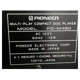 Pioneer Stereo System VSX-519V and Fisher NL 8221-104 Speakers with Rolling Audio Cabinet