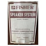 Pioneer Stereo System VSX-519V and Fisher NL 8221-104 Speakers with Rolling Audio Cabinet