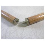 (FS) Vintage Wood 2pc Cane with Bra...