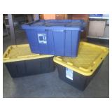 (BR3) 3 Large Totes with Lids...