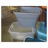(BR1) 4 Totes 1 with Lid and Other ...