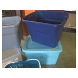 (BR1) 4 Totes 1 with Lid and Other ...