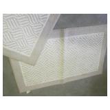 (F-3) Pair of Matching Throw Rugs 3...
