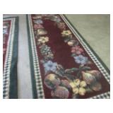 (F-3) 2 Matching Throw Rugs 50" x 3...
