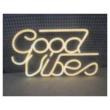 (EC1) Good Vibes Lightup Sign 13" x...