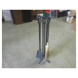 (BS) 4pc Fireplace Tool Set with St...