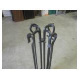 (BS) 4pc Fireplace Tool Set with St...