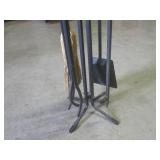 (BS) 4pc Fireplace Tool Set with St...