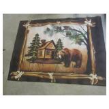 (F-3) Wilderness Area Rug 63" x 47"...