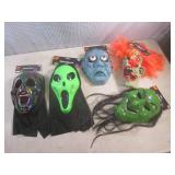(EW5) 5 Assorted Halloween Masks...