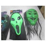 (F-0) 5 Assorted Halloween Masks...