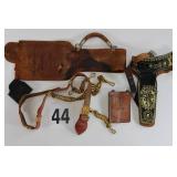 Lot of Vintage Leather Wild West Belts