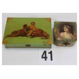 Lot of 2 Vintage Jewelry Boxes