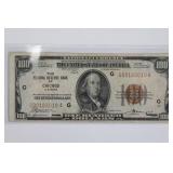 1929 $100 US National Currency - Federal Bank of Chicago