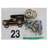 Vintage Toy Lot - Marbels/Piggy Banks